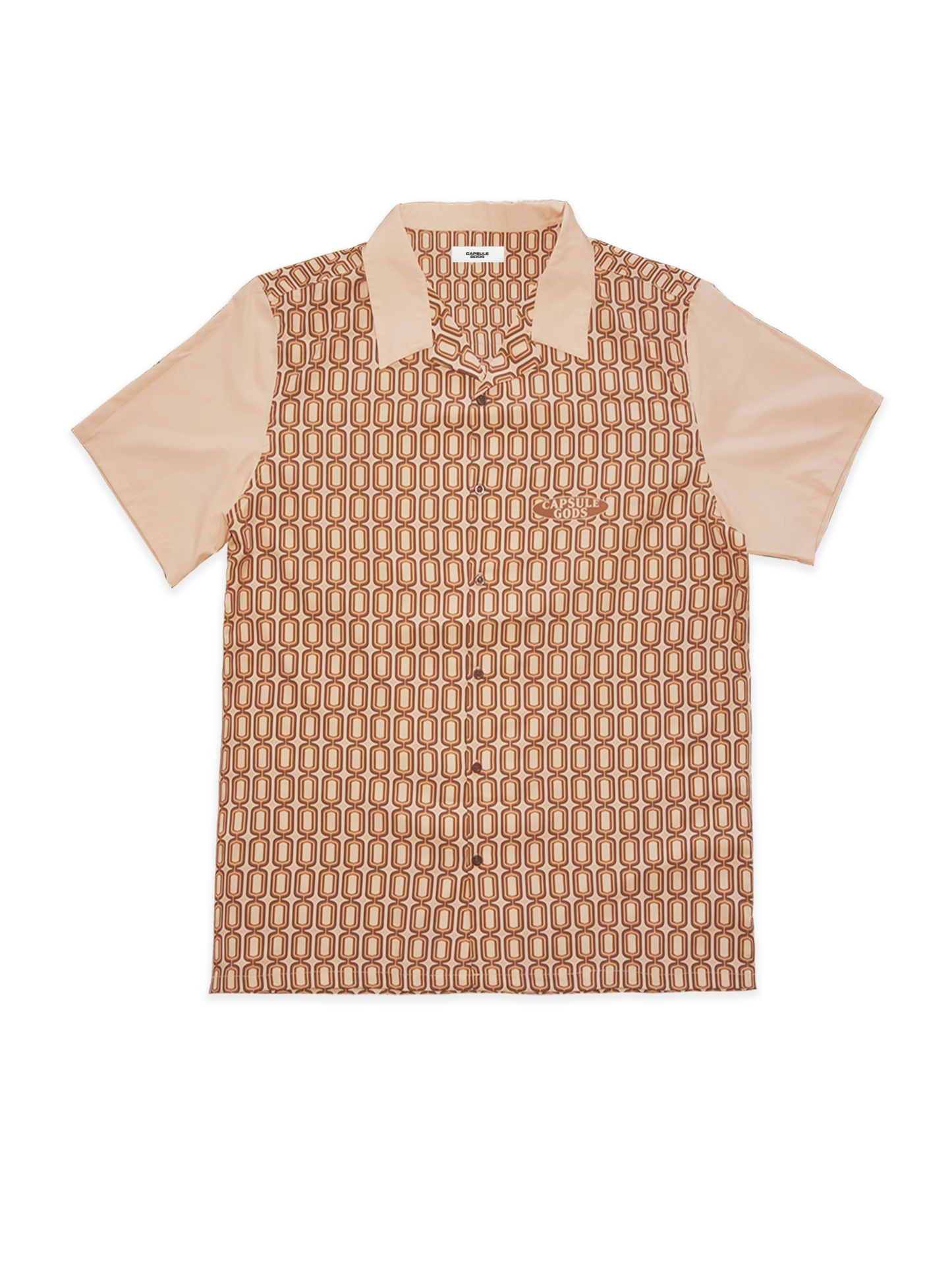 "DAVIS 1972" Shirt NUDE/BROWN - capsulegodsshop
