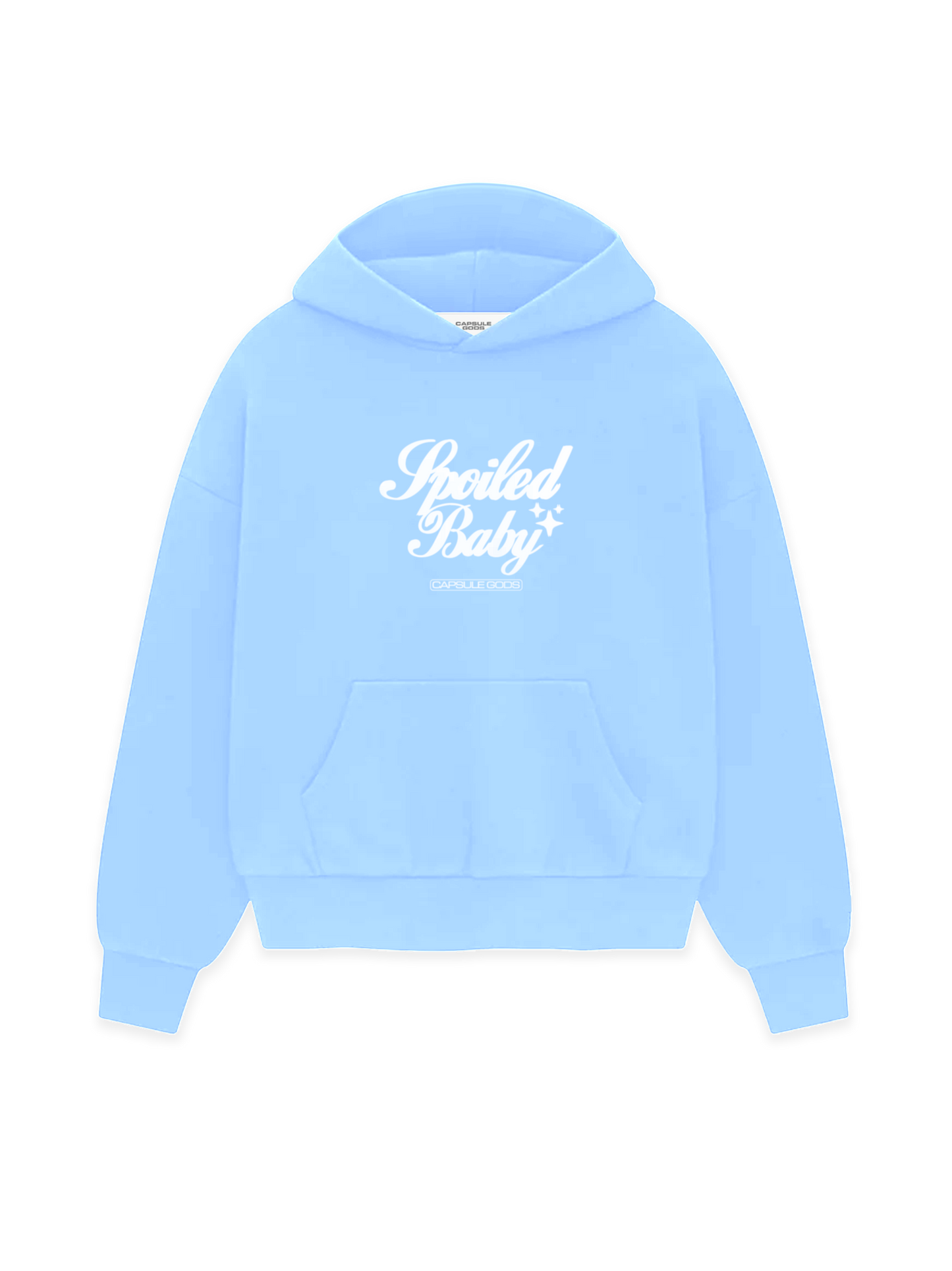 Spoiled Baby Hoodie - BabyBlue/White - capsulegodsshop