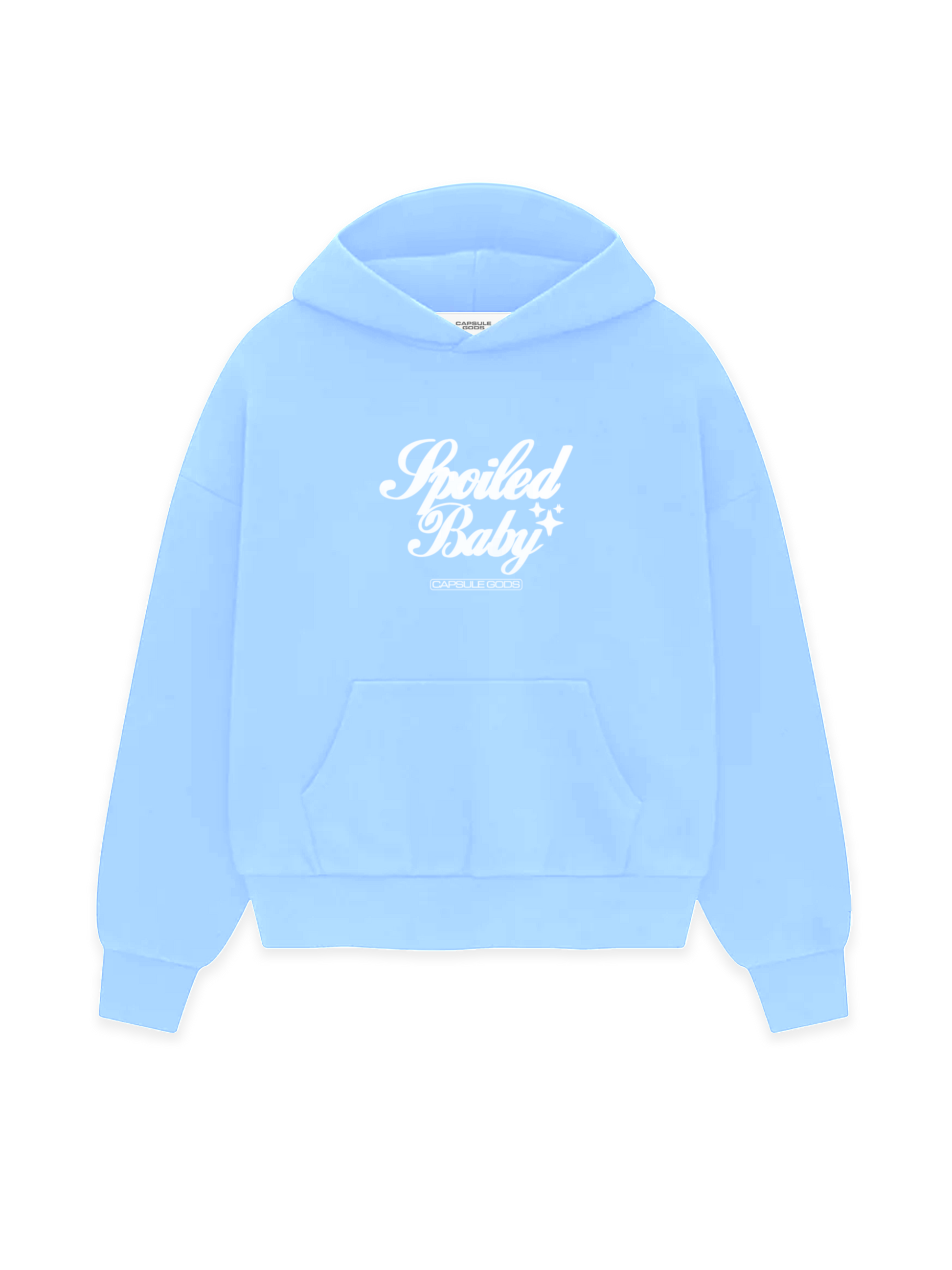 Spoiled Baby Hoodie - BabyBlue/White - capsulegodsshop