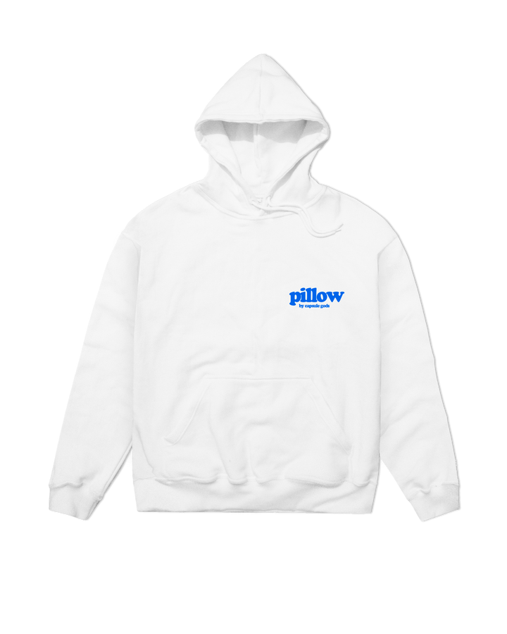 "Pillow Snow" White-Royal Blue HOODY - capsulegodsshop