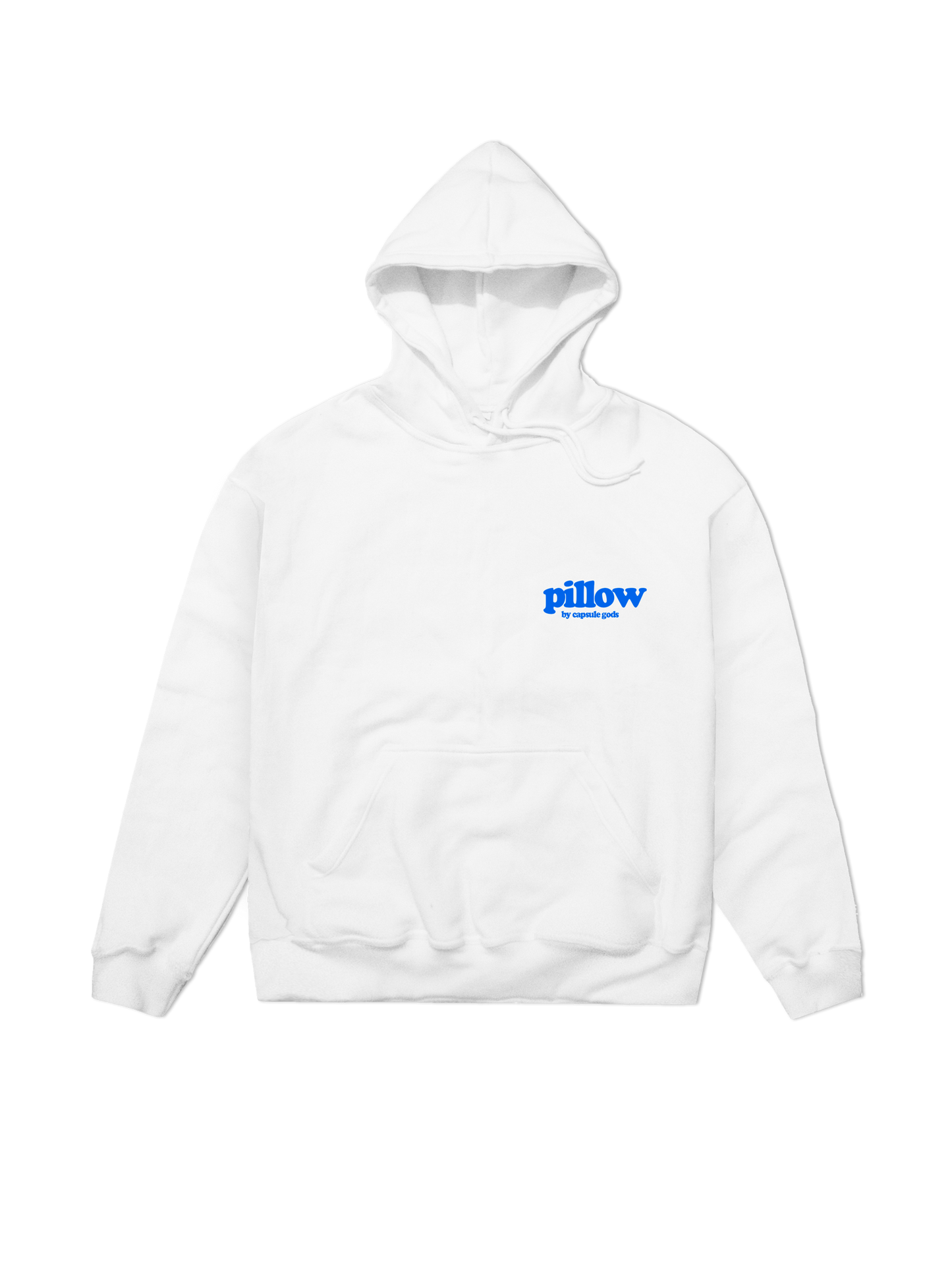 "Pillow Snow" White-Royal Blue HOODY - capsulegodsshop
