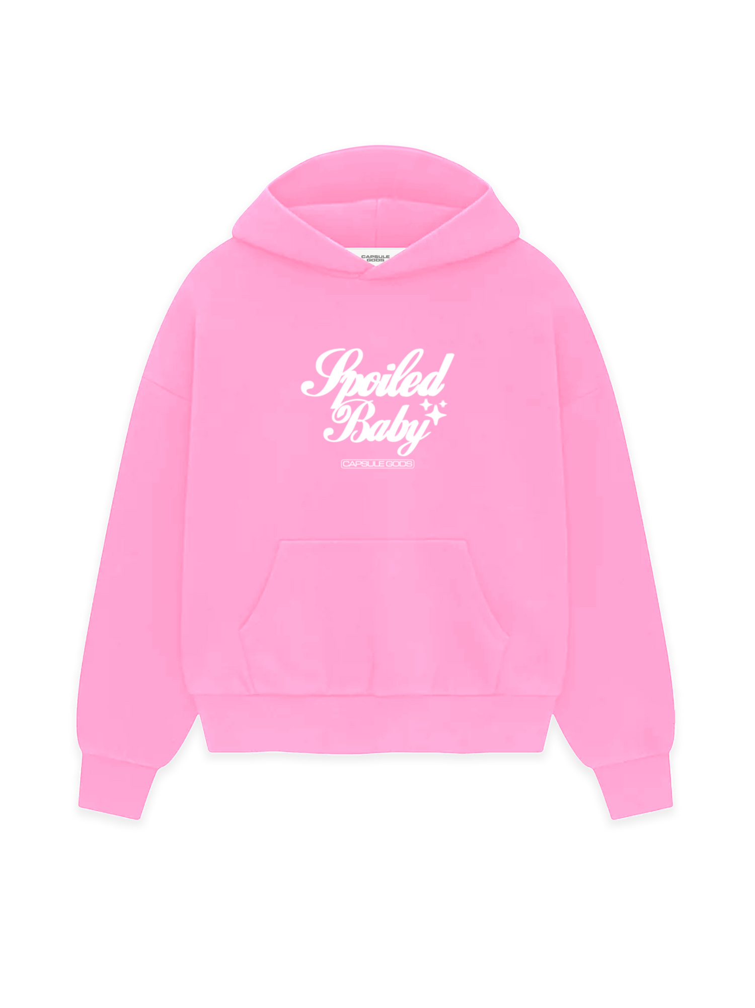 Spoiled Baby Hoodie - Pink/White - capsulegodsshop