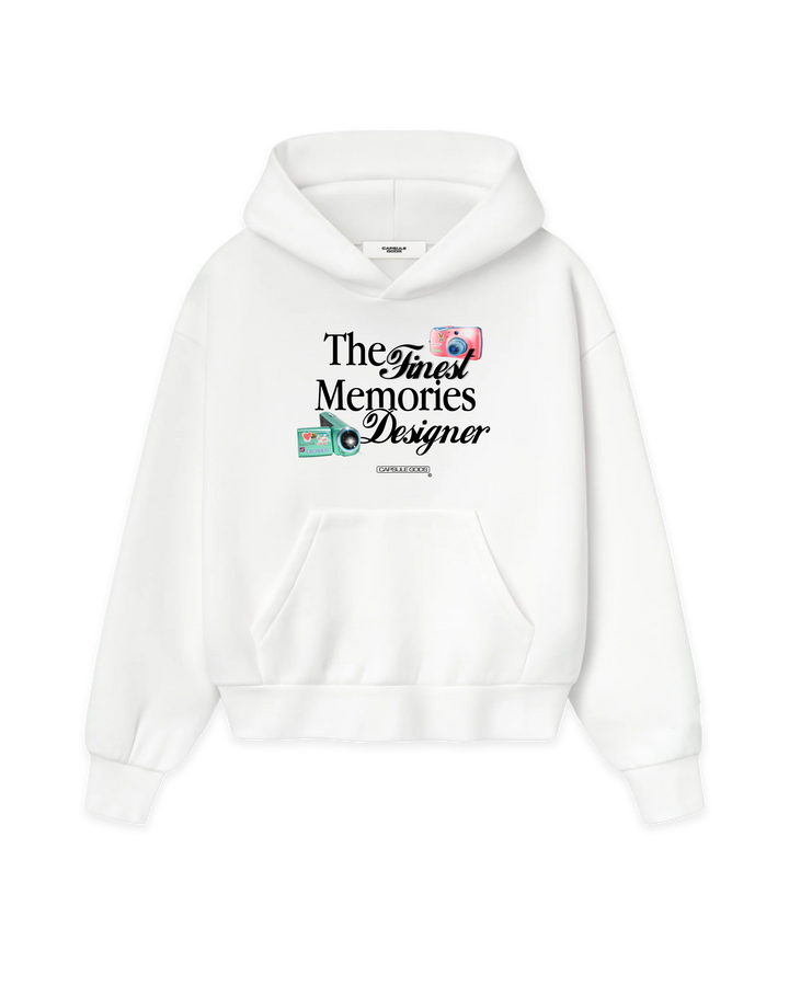 Quality Time Hoodie - White - capsulegodsshop