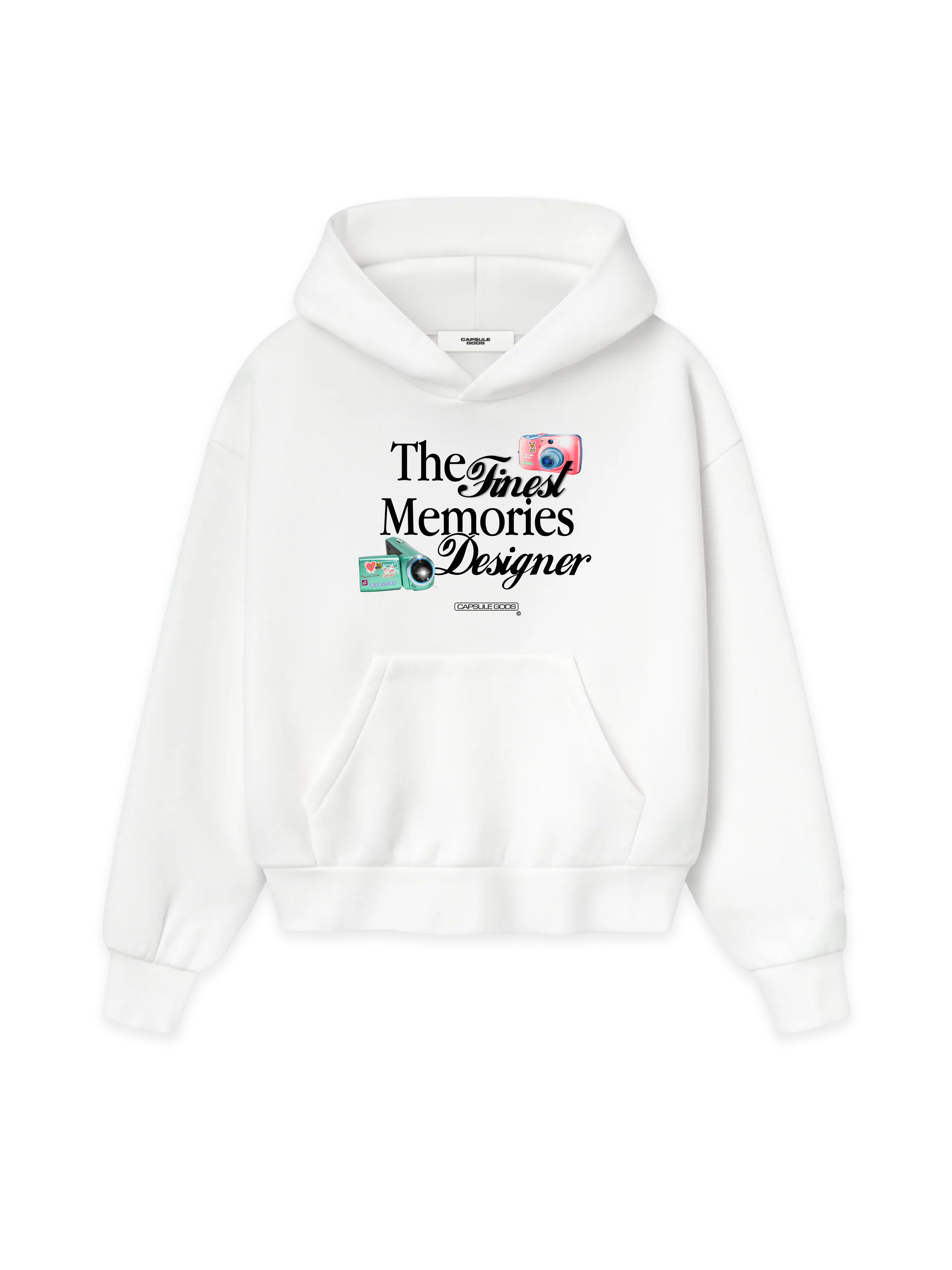 Quality Time Hoodie - White - capsulegodsshop