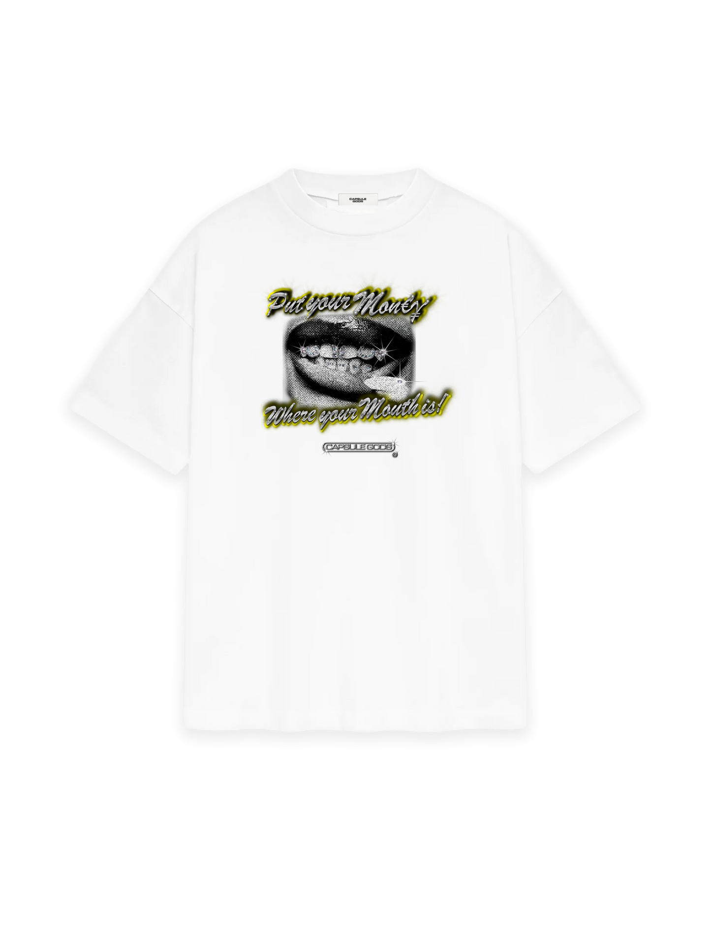 Iced mouth - White - capsulegodsshop