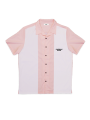Rockabilly Light Pink-White Bowling Shirt - capsulegodsshop