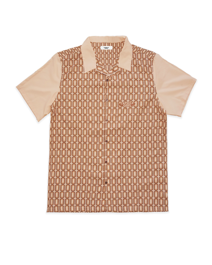 "DAVIS 1972" Shirt NUDE/BROWN - capsulegodsshop