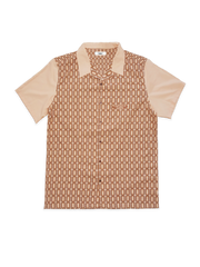 "DAVIS 1972" Shirt NUDE/BROWN - capsulegodsshop