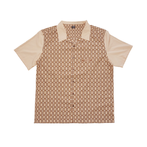"DAVIS 1972" Shirt NUDE/BROWN - capsulegodsshop