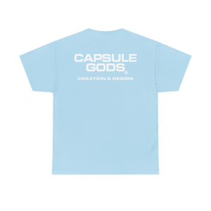 Design School Student "Capsule Gods Signature" Baby Blue Tee-Shirt - capsulegodsshop