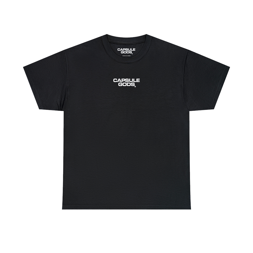 Design School Student "Capsule Gods Signature" Black Tee-Shirt - capsulegodsshop