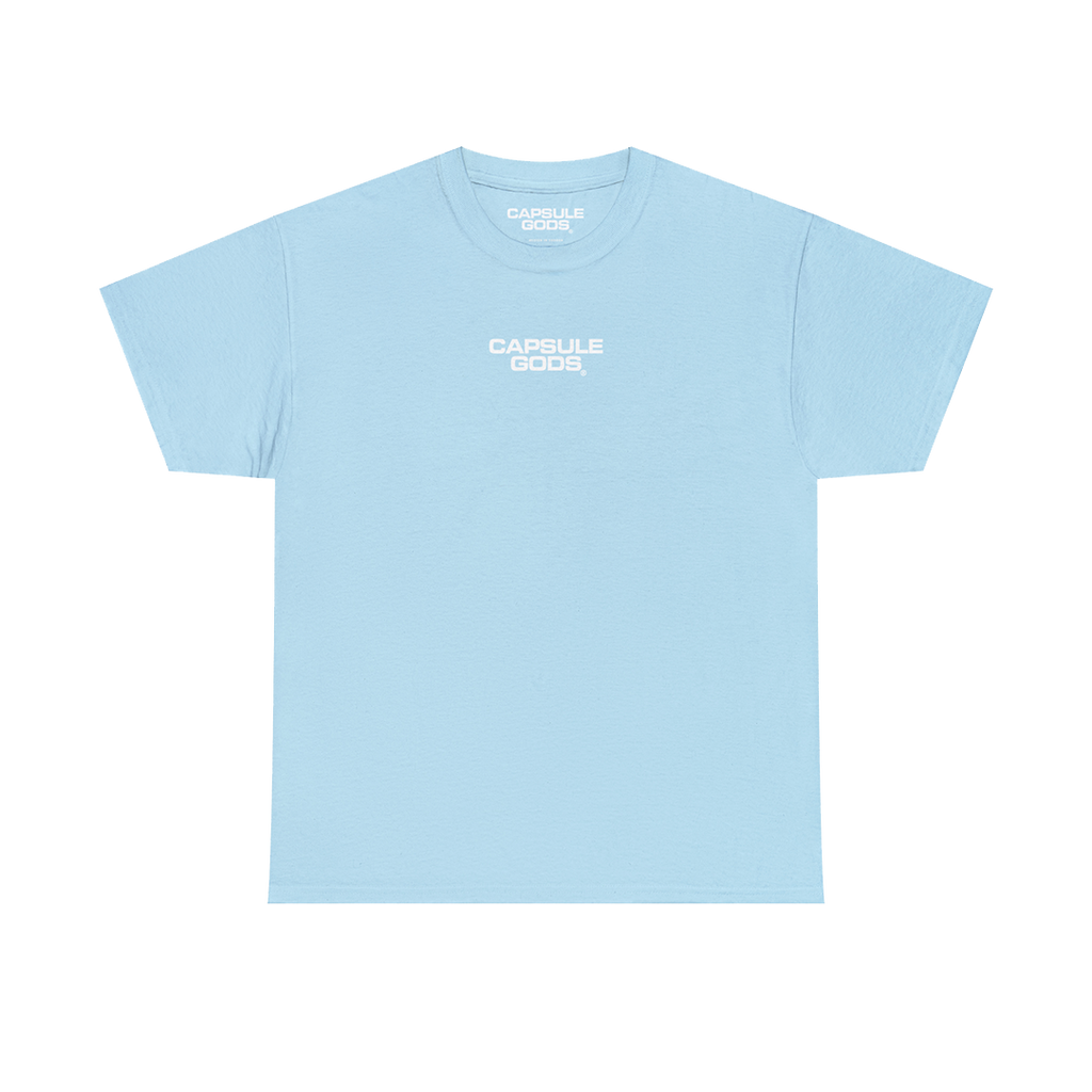 Design School Student "Capsule Gods Signature" Baby Blue Tee-Shirt - capsulegodsshop