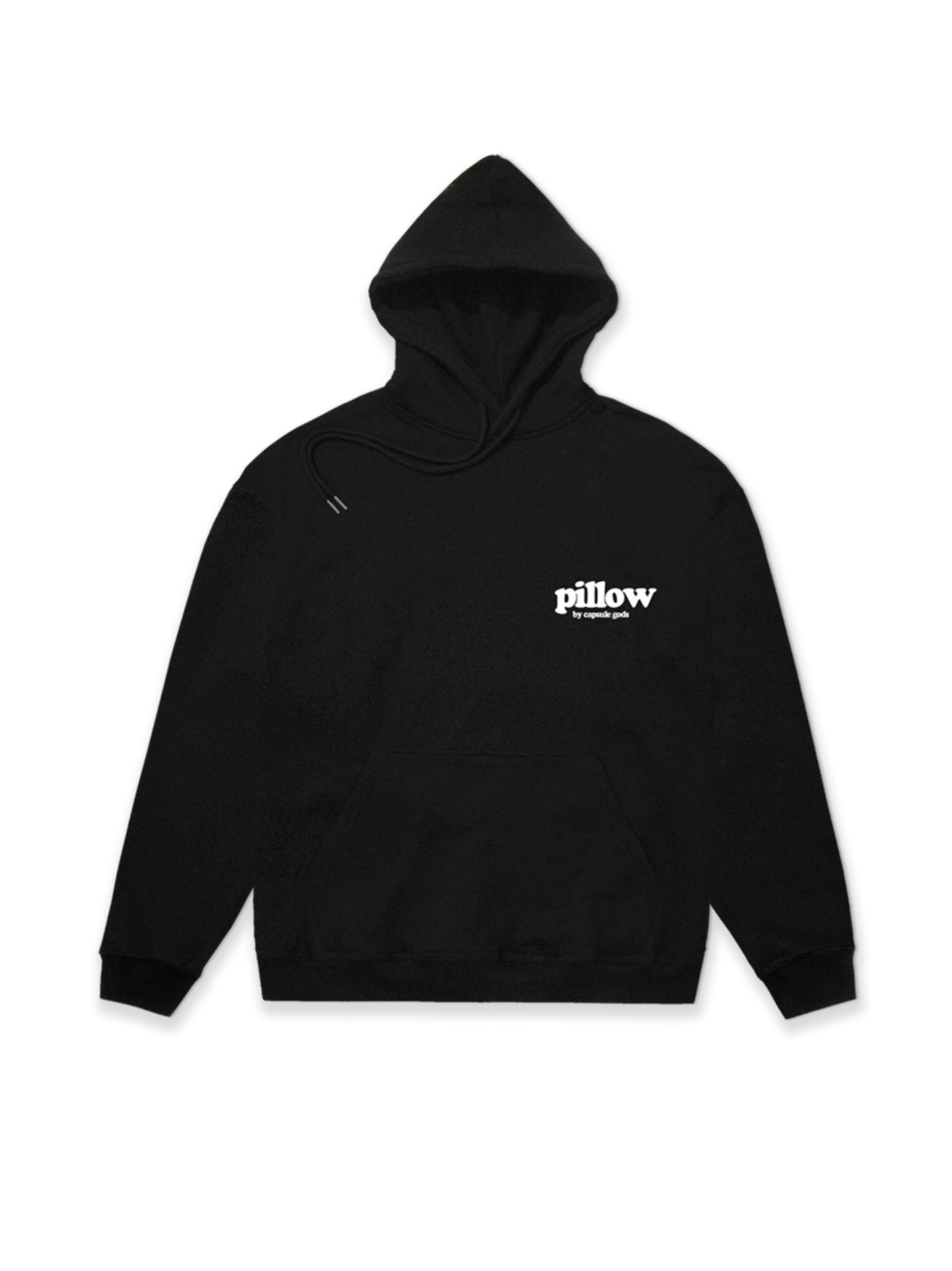 "Pillow Fight" Black-White Hoody - capsulegodsshop