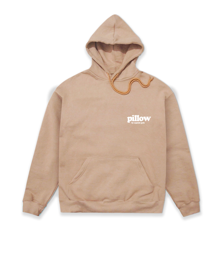 "Pillow Talk" Nude-White Hoody - capsulegodsshop