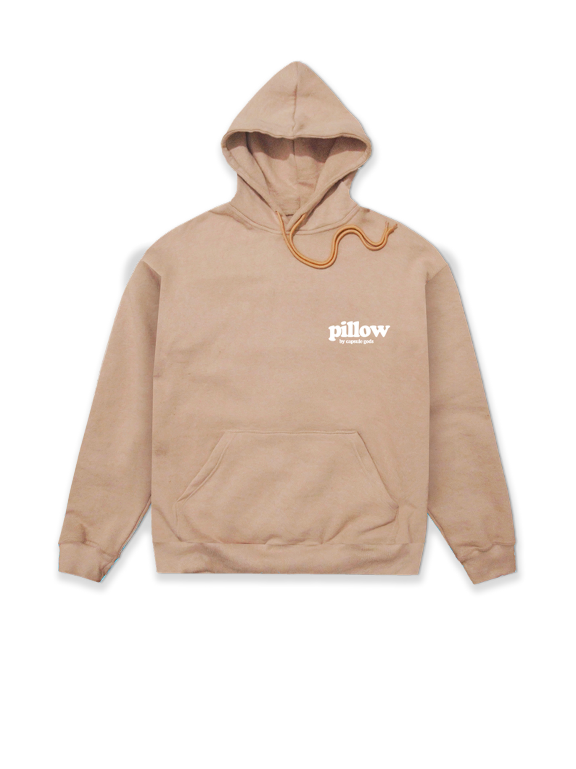"Pillow Talk" Nude-White Hoody - capsulegodsshop