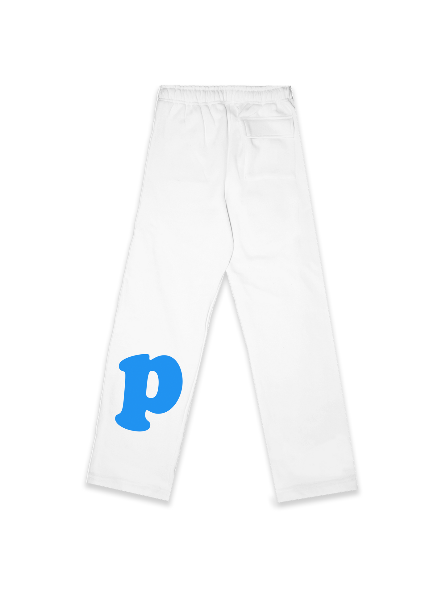 "Pillow Snow" White-Royal Blue SWEATPANTS - capsulegodsshop