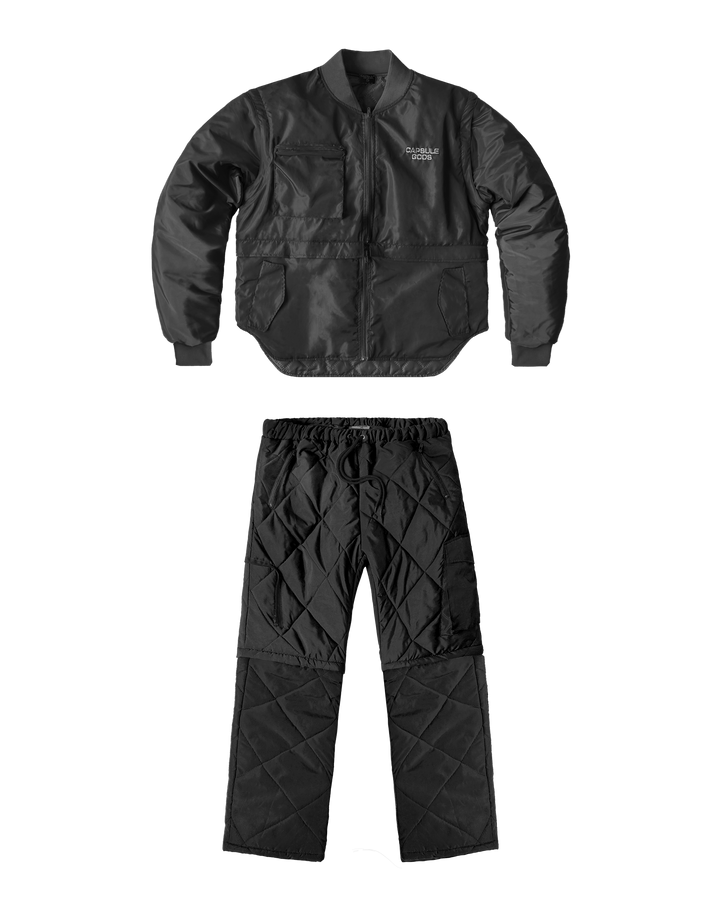 BLACK CONVERTIBLE "CHEMISTRY" SET - capsulegodsshop