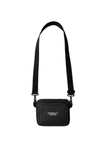 "CARBON" CONVERTIBLE SET IN BLACK INCLUDED ZIPPED ON/OFF SHOULDER BAG - capsulegodsshop