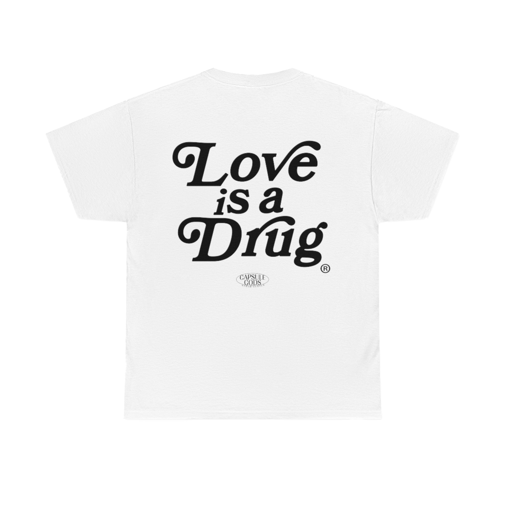 White Tar Tee "Love Is A Drug" - capsulegodsshop