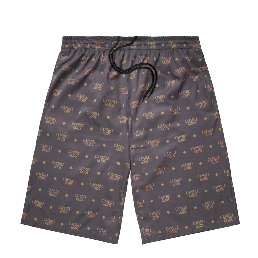 Signature Monogram Brown/Beige Capsule Gods Short - capsulegodsshop